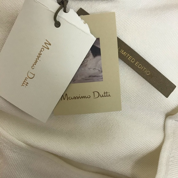 Massimo Dutti Ribbed Asymmetric One Shoulder Top - Picture 5 of 6